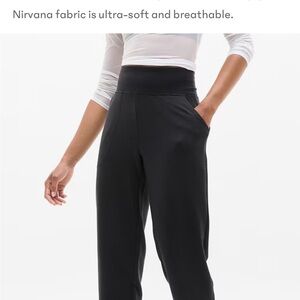 Athleta Black Coaster Luxe High-Waisted Joggers Sz M EUC